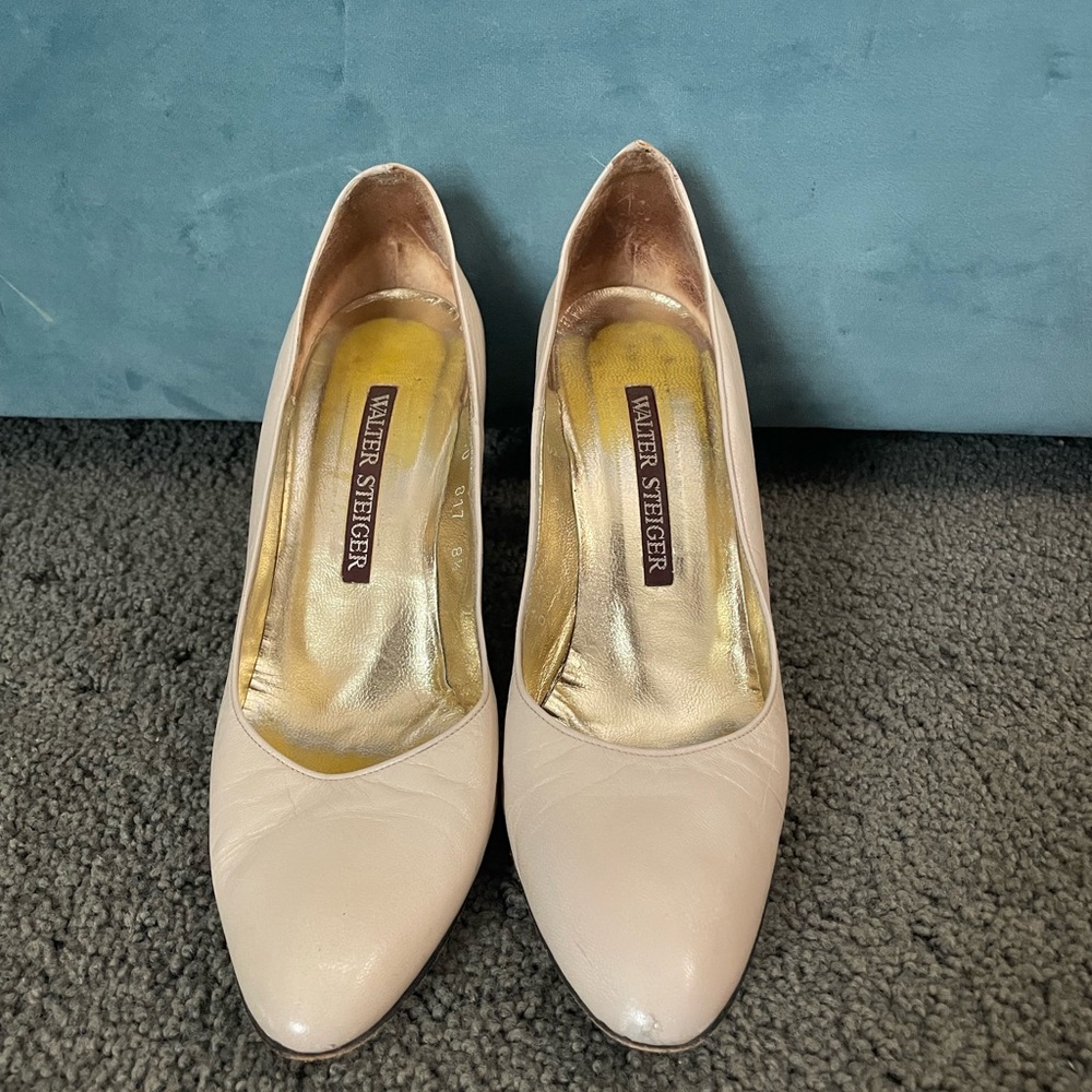 Walter Steiger Cream Heels for Women